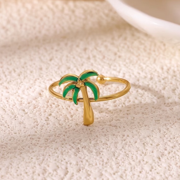 Palm Tree Ring #2455 - Picture 2 of 7